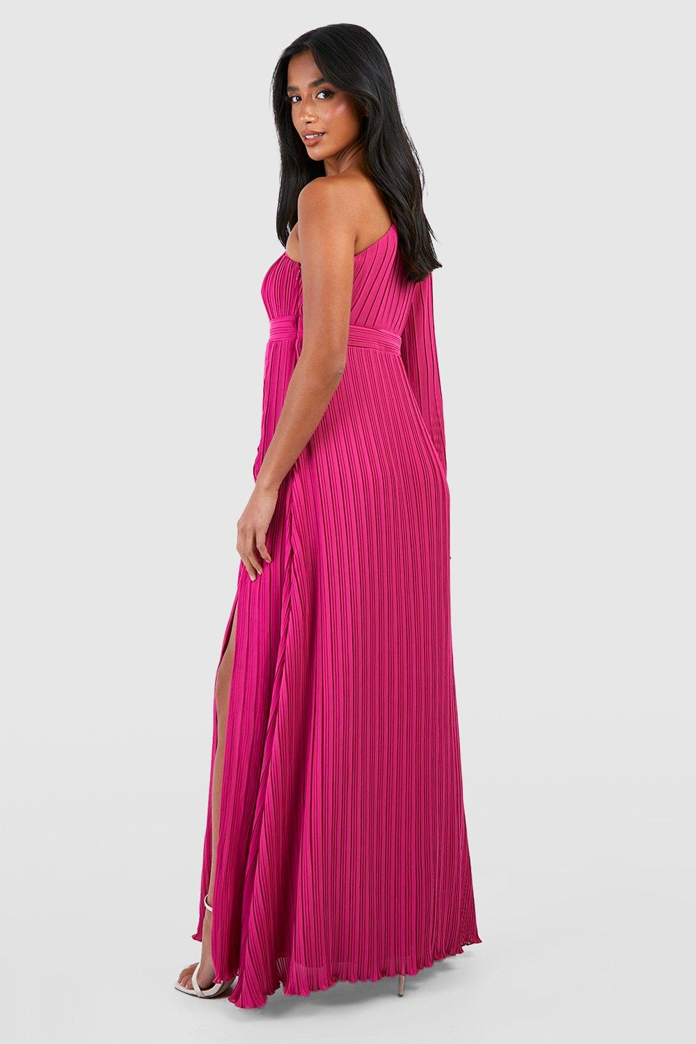 Petite Extreme Sleeve Asymmetric Maxi Dress boohoo AU